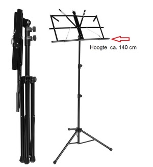 Lessenaar Extra Hoog. Hoogte onderkant blad tot max 140 cm.  Ook bruikbaar voor de wat zwaardere boeken en koormappen 